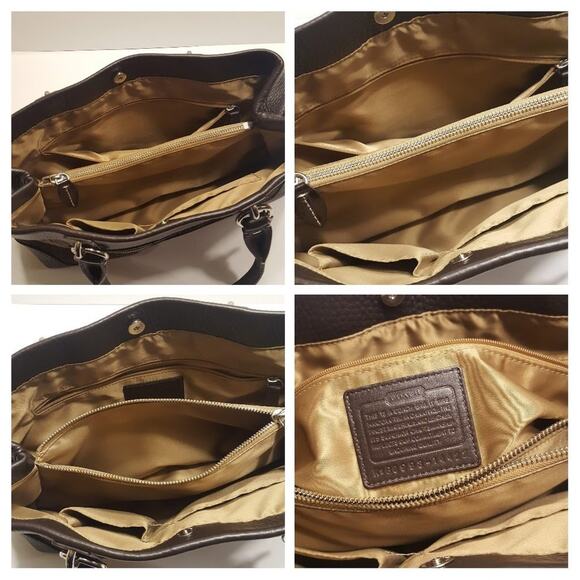 Coach Penelope Signature Shopper Satchel Tote Bag 14422 Brown. - Picture 8 of 8